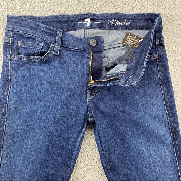 7 For All Mankind Women's 'A' Pocket Bootcut Stretch Jeans  |  Size:  28 - Picture 3 of 15